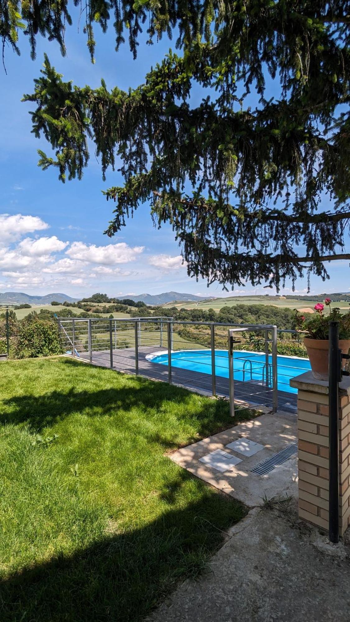 Casa Albaitar Con Piscina Y Sala De Juegos Azcona Exterior foto